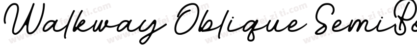 Walkway Oblique SemiBold字体转换